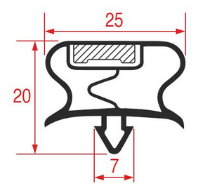 УПЛОТНИТЕЛЬ ВСТАВНОЙ 1058 - 2600 ММ