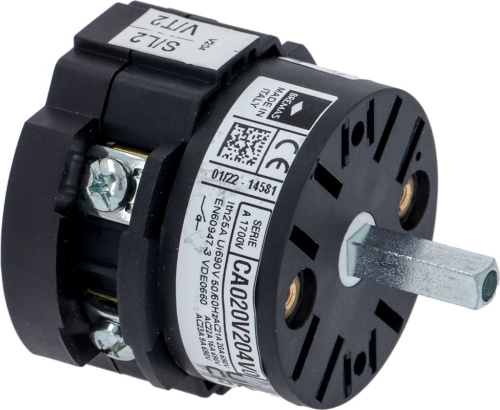 1057043. ПЕРЕКЛЮЧАТЕЛЬ 0-1 ПОЗИЦ.12A 400V