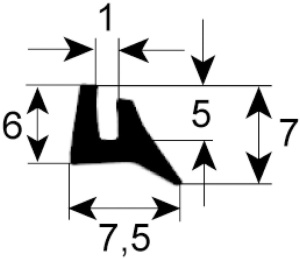 УПЛОТНИТЕЛЬ ДВЕРИ RATIONAL 5012.0200