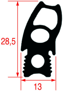 УПЛОТНИТЕЛЬ ДЛЯ ДВЕРЦЫ ПЕЧИ 760X470 ММ