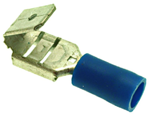 3051111. КЛЕММА F 6,3Х0,8 ММ, СИНЯЯ - УПАКОВКА 100 ШТ