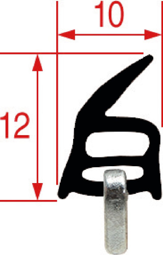 5061130. УПЛОТНИТЕЛЬ ДВЕРИ ПЕЧИ 670X520ММ