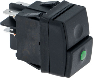 ЧЕРНЫЙ ДВУПОЛЮСНОЙ ПЕРЕКЛЮЧАТЕЛЬ 12А 250В