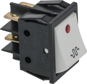 ПЕРЕКЛЮЧАТЕЛЬ ДВУХПОЛЮСНОЙ БЕЛЫЙ  16A 250V