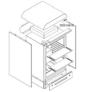 КОРПУС ВЕРХНЯЯ ЧАСТЬ SMEG 765510819
