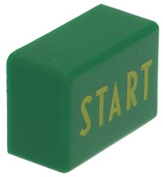 КНОПКА С ШЕЛКОГРАФИЧЕСКОЙ ПЕЧАТЬЮ "СТАРТ" 15,5Х10,8 ММ
