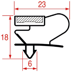 УПЛОТНИТЕЛЬ ВСТАВНОЙ 1025 - 2000 ММ