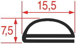 ПРОКЛАДКА ДВЕРЦЫ 590 ММ
