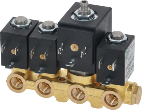 5120239. БЛОК ИЗ 4 СОЛЕН. КЛАПАНОВ ODE Ø1/8" 230В LAVAZZA 10066013