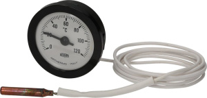 ТЕЛЕТЕРМОМЕТР БЕЛЫЙ Ø 52ММ 0-120°C