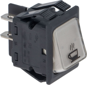 ДВУХПОЛЮСНЫЙ ВЫКЛЮЧАТЕЛЬ БЕЛЫЙ 16А 250В