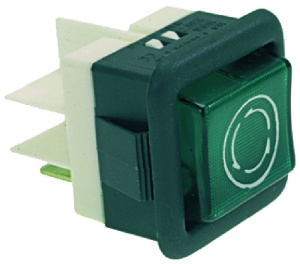 ЗЕЛЕНАЯ ИНДИКАТОРНАЯ ЛАМПА, 220В, 16А