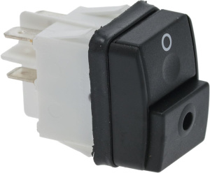 ЧЕРНЫЙ ДВУХПОЛЮСНЫЙ ВЫКЛЮЧАТЕЛЬ 16А 250В