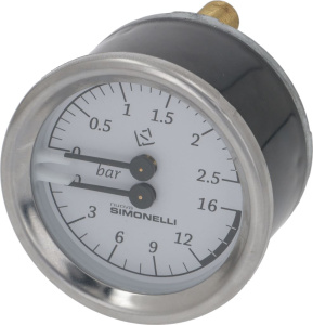 МАНОМЕТР С ДВОЙНОЙ ШКАЛОЙ SIMONELLI 09100003