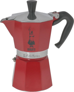 КОФЕВАРКА EXPRESS 6 ЧАШЕК КРАСНАЯ BIALETTI