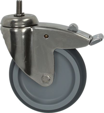 7150222. КОЛЕСИКО ПОВОРОТНОЕ С ТОРМОЗОМ RATIONAL 2005.0602S