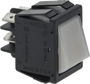 БЕЛЫЙ ДВУХПОЛЮСНЫЙ ПЕРЕКЛЮЧАТЕЛЬ 16A 250В