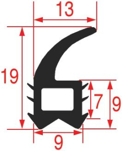 УПЛОТНИТЕЛЬ ДВЕРЦЫ ПЕЧИ RATIONAL 60.30.255P