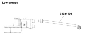 ТРУБКА НИЗКОЙ ГРУППЫ ВЕРХНЯЯ AURELIA NUOVA SIMONELLI 98031100 