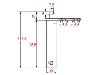 ПЕТЛЯ С ДЛИННЫМ СТЕРЖНЕМ 28L