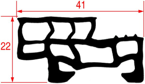 ПРОКЛАДКА ДЛЯ ФИКСАТОРА ДВЕРЦЫ ДУХОВКИ 515 ММ