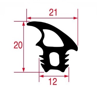 5097189. УПЛОТНИТЕЛЬ ДВЕРИ ПЕЧИ 820X670 ММ