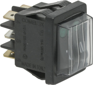 ДВОЙНОЙ ВЫКЛЮЧАТЕЛЬ, ЗЕЛЕНЫЙ