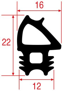 УПЛОТНЕНИЕ ДВЕРИ 445X410MM LAINOX LA70044894