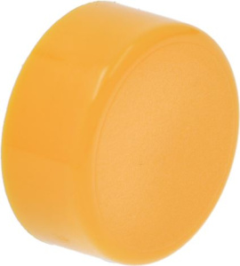 КРУГЛАЯ НАЖИМНАЯ КНОПКА ЖЕЛТАЯ Ø 23 ММ