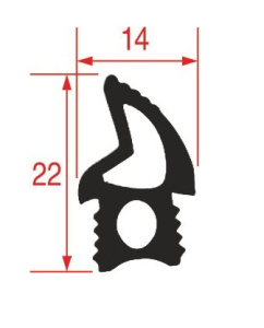 УПЛОТНИТЕЛЬ ДВЕРИ ДЛЯ ПЕЧИ UNOX KGN1352A