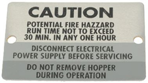 ЭТИКЕТКА ПРЕДУПРЕЖДЕНИЯ ОГНЕОПАСНОСТИ