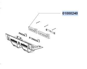 ПОДЛОЖКА ПАНЕЛИ КНОПОЧНОЙ 1 ГРУППА NUOVA SIMONELLI 01000240