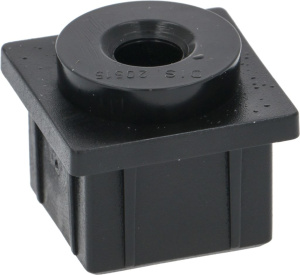 ОПОРА ДВЕРИ НИЖНЯЯ 22Х22 ММ ЧЕРНАЯ