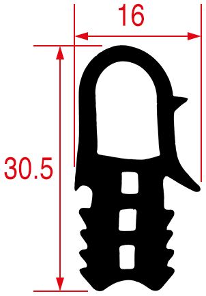 7117842. УПЛОТНИТЕЛЬ ДВЕРИ 610X480ММ MKN 10012489