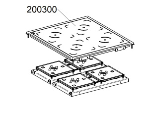 СТЕКЛО ИНДУКЦИОННОЕ MBM 200300