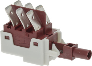 КНОПКА С ДВОЙНЫМ КОНТАКТОМ 16(6)A 250В