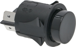 ОДНОПОЛЮСНАЯ КНОПКА ЧЕРНАЯ 16 А 250 В