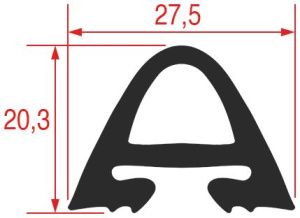 41577688. УПЛОТНИТЕЛЬ ДВЕРЦЫ ПЕЧИ 815x710мм RATIONAL 5110.1047