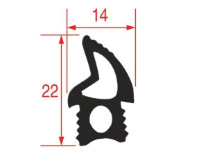 УПЛОТНЕНИЕ ДВЕРИ ДЛЯ ПЕЧИ UNOX KGN1598A