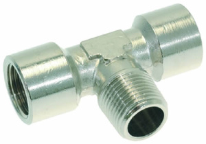 T-ОБРАЗНОЕ СОЕДИНЕНИЕ НИКЕЛИРОВАННОЕ Ø 3/8"F-3/8"F