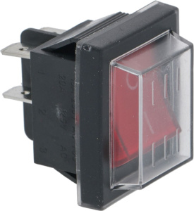 КРАСНЫЙ 2-ПОЛЮСНЫЙ ВЫКЛЮЧАТЕЛЬ