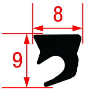 УПЛОТНИТЕЛЬ КРЫШКИ 2055 MM