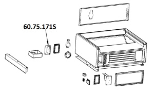 КРЫШКА ЗАДНЯЯ РАСПРЕДЕЛИТЕЛЬНОЙ КОРОБКИ RATIONAL 60.75.171S