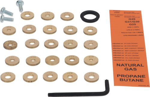 WB512297. CONVERSION SET UNIVERSAL CE GAS ORIFICES CONVOTHERM 2662350