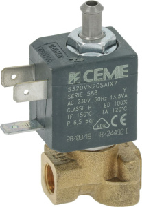 ЭЛЕКТРОМАГНИТНЫЙ КЛАПАН CEME 3-Х ХОДОВОЙ Ø 1/8"F 230В