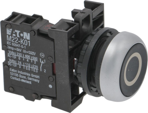 9319019. ЧЕРНАЯ КНОПКА STOP NC 500V