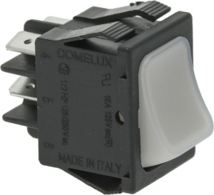 БЕЛЫЙ ДВУПОЛЮСНЫЙ ПЕРЕКЛЮЧАТЕЛЬ 16A 250В