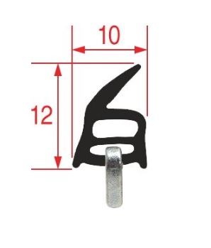 10242010. УПЛОТНИТЕЛЬ ДВЕРИ ПЕЧИ UNOX KGN1260B