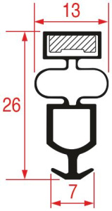 УПЛОТНИТЕЛЬ ВСТАВНОЙ 1370X650 ММ