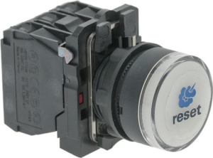 10254531. КНОПКА НАЖИМНАЯ С ПОДСВЕТКОЙ, БЕЛАЯ, В СБОРЕ RATIONAL 3016.1350